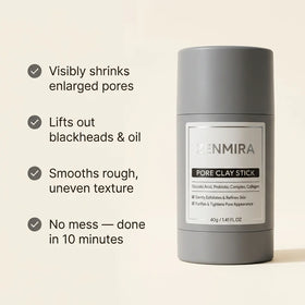 Zenmira Volcanic Pore Clay Stick — benefits card