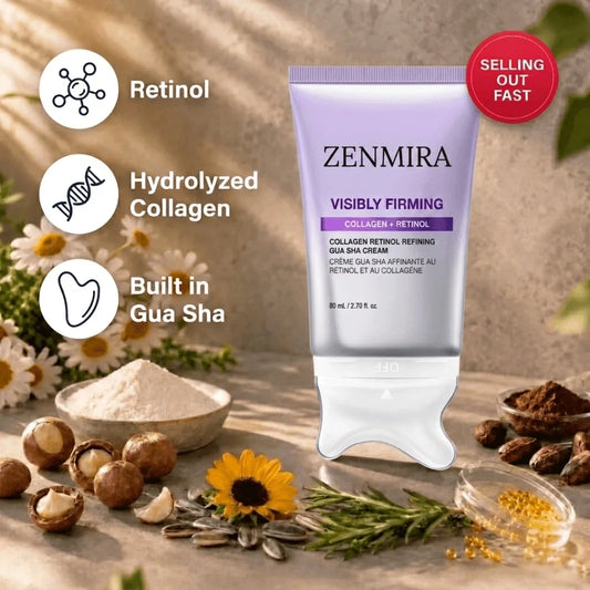 Zenmira Collagen Retinol Lifting Cream with built-in gua sha