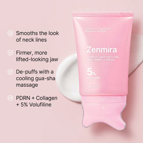 Zenmira PDRN Collagen Gua Sha Neck Wrinkle Cream — benefits card