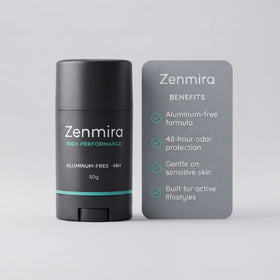 Zenmira High Performance Deodorant — benefits card