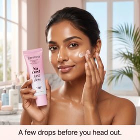 Zenmira No Cast Just Dew PDRN Hydrating UV Sun Serum — how to
