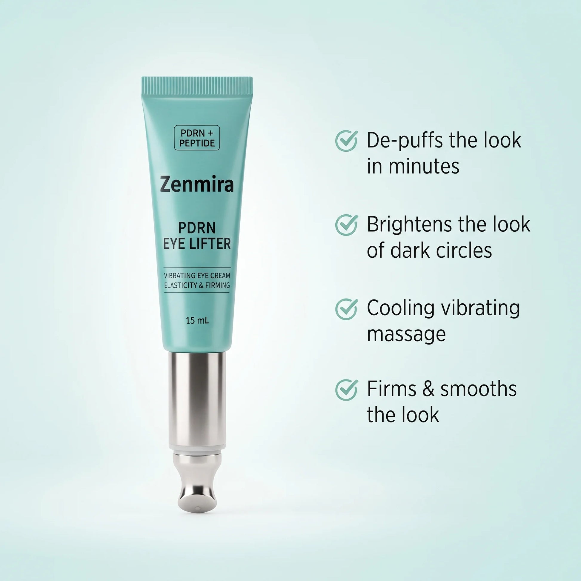 Zenmira Vibrating Eye Cream — benefits card
